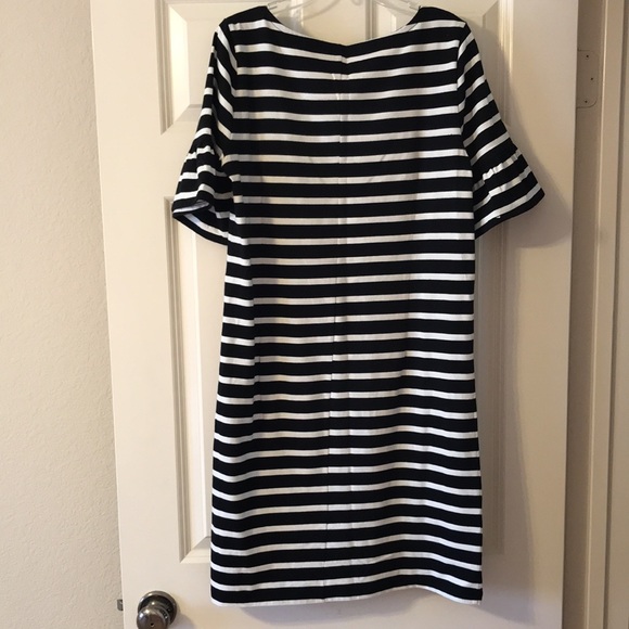 J Crew black and white striped dress - Picture 4 of 4